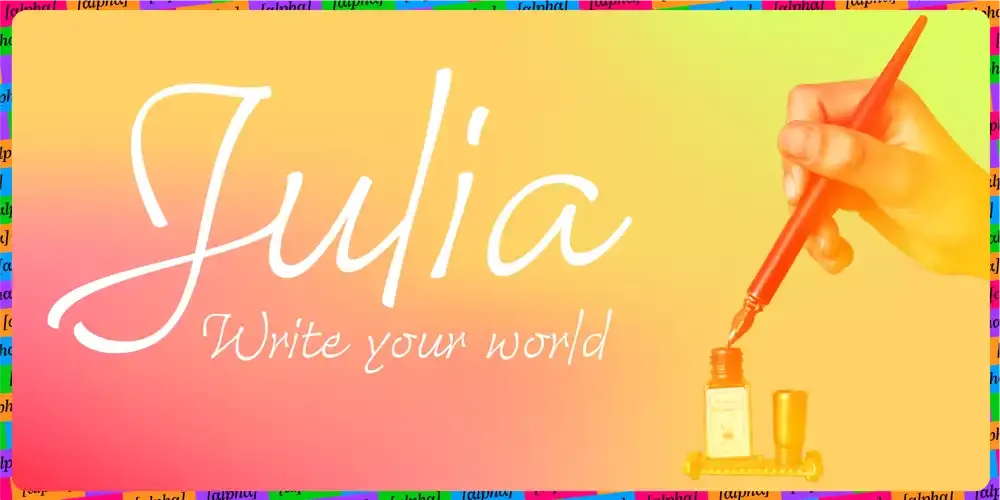 New Alpha font: Julia!