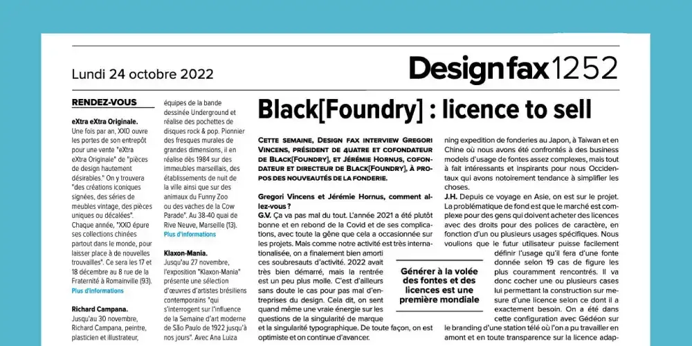 Read about us on Design fax